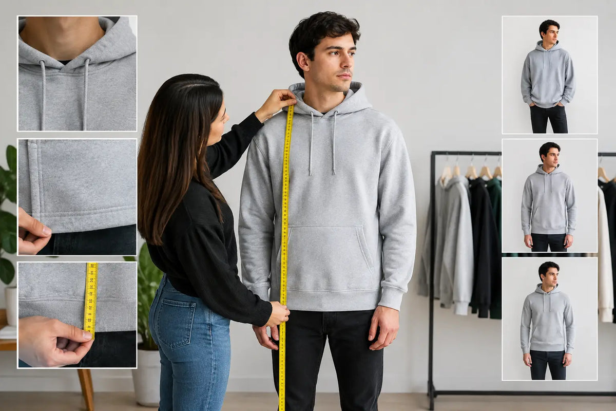 Cómo medir largo de hoodie y elegir tu fit