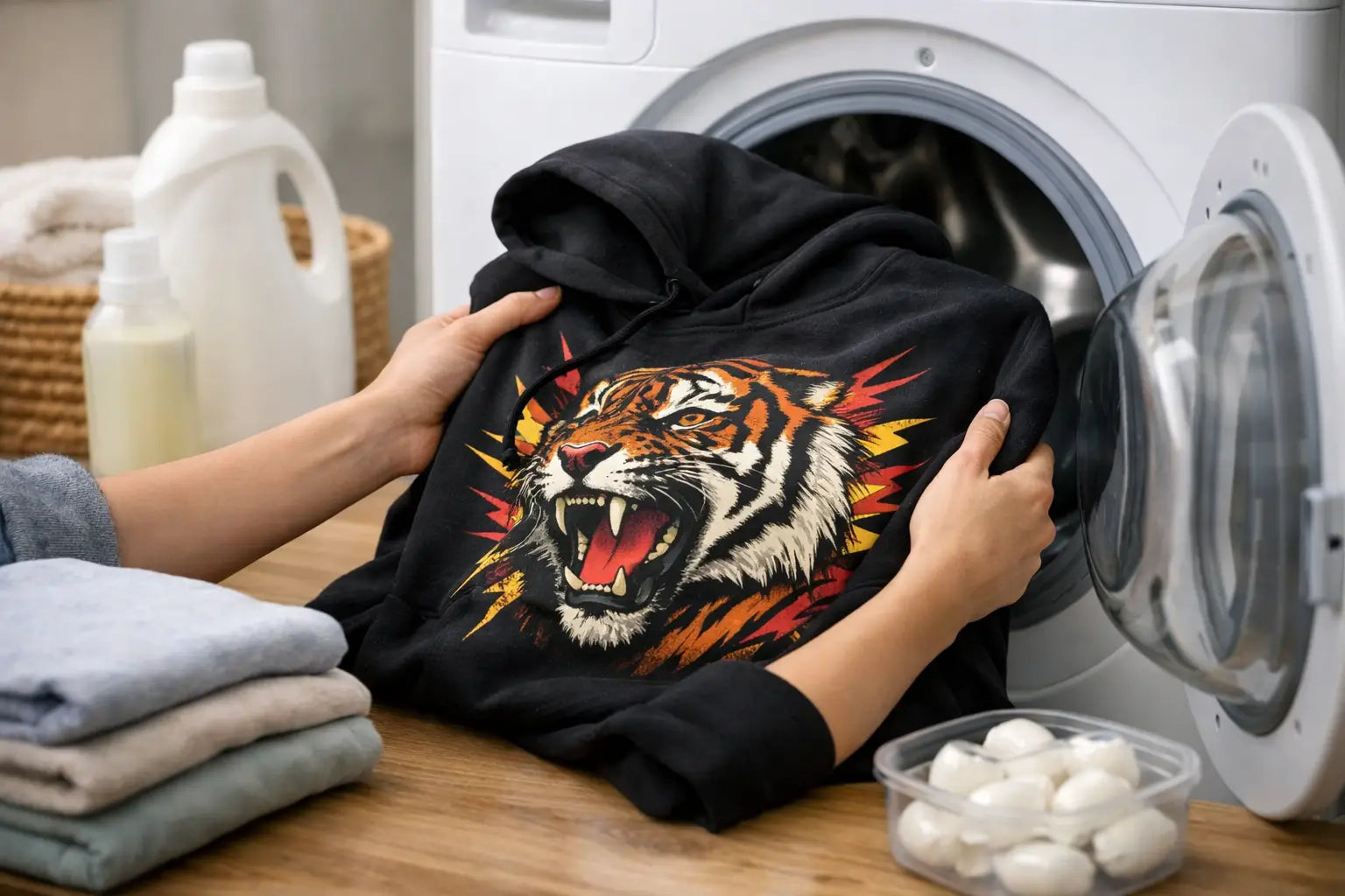 Cómo lavar sudaderas con estampado sin dañarlo